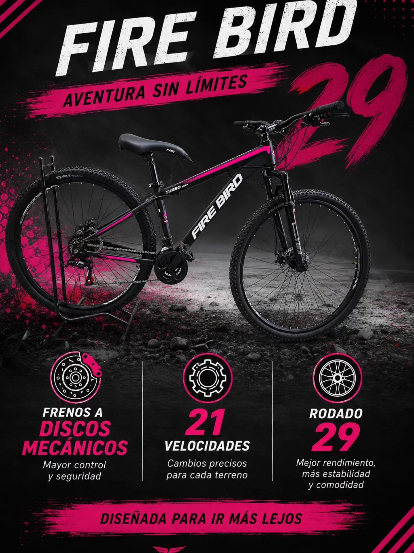Bicicleta Firebird Rodado 29