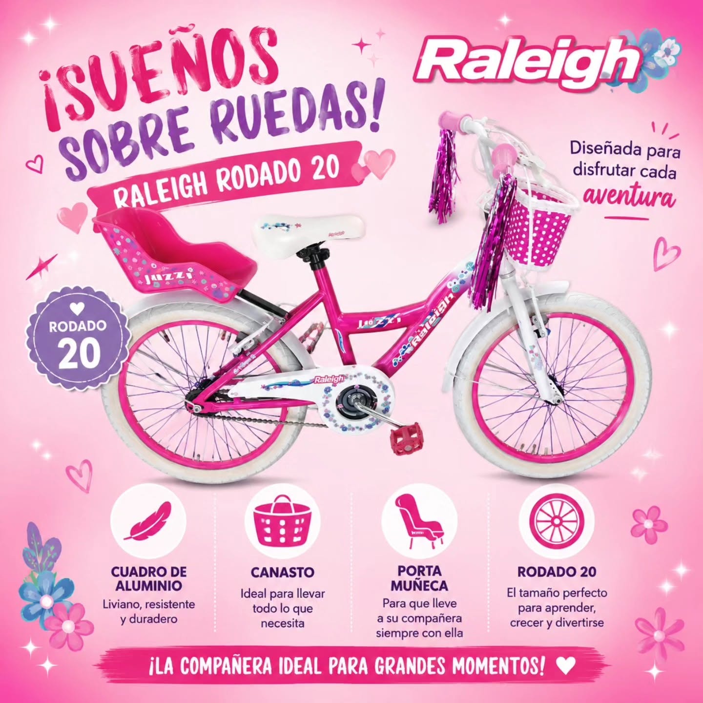 Bicicleta Raleigh Rodado 20